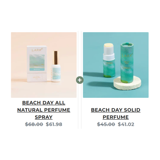 BEACH DAY SPRAY + SOLID ALL NATURAL PERFUME BUNDLE